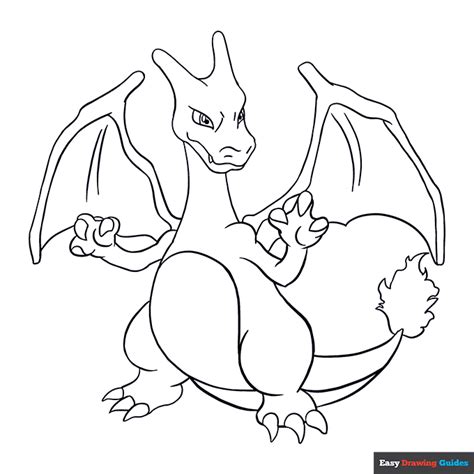 charizard outline|Charizard Coloring Pages .
